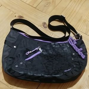 NWOT Skechers Black/Purple Shoulder Bag